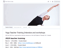 Tablet Screenshot of opensourceyoga.ca